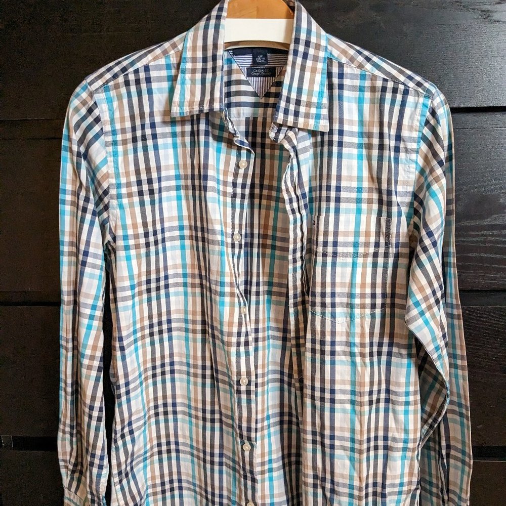 Blue Plaid Shirt - Tommy Hilfiger - Small